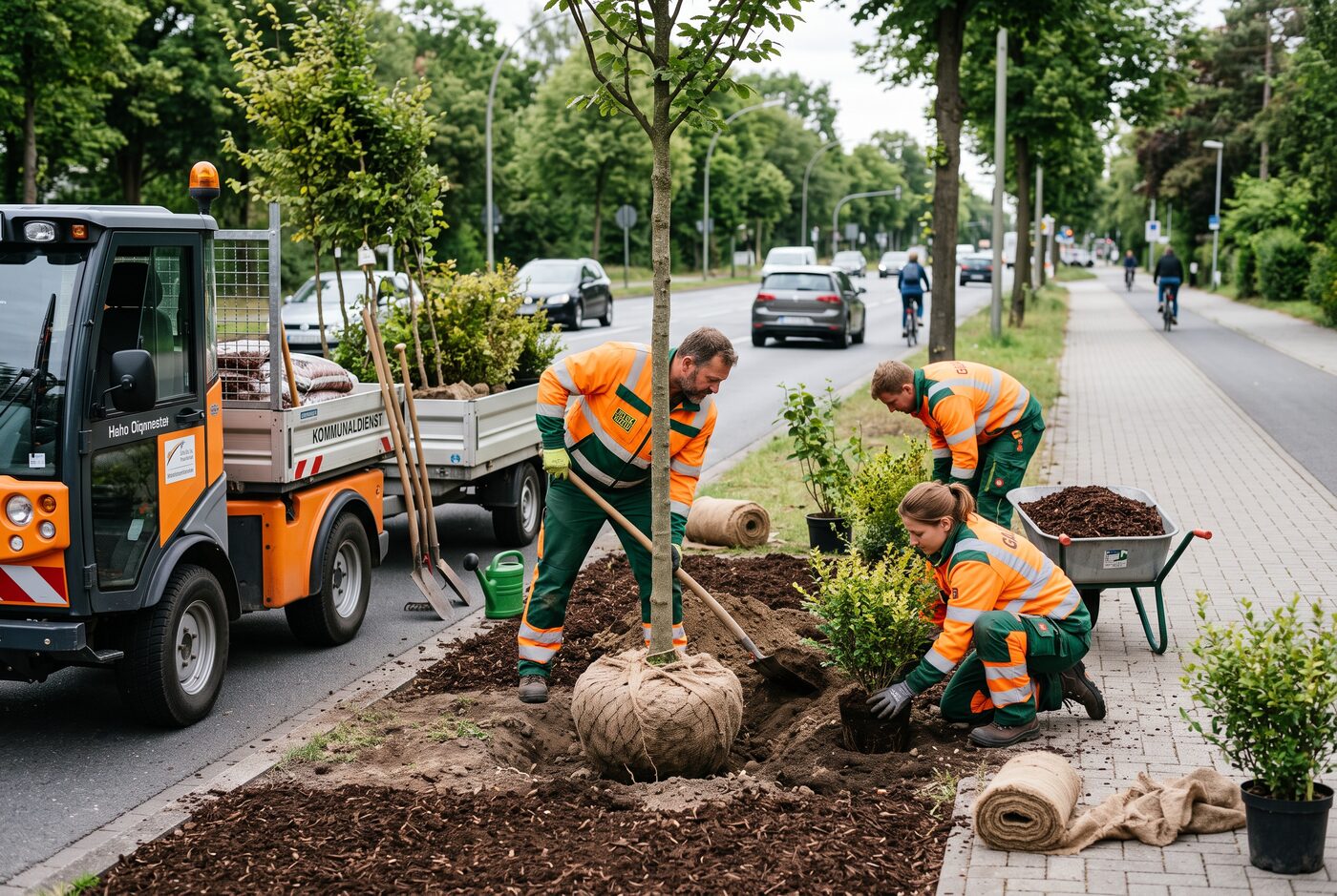 Neupflanzung im öffentlichen Grün
